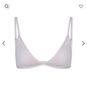 NWT - SKIMS - SIGNATURE SWIM ADJUSTABLE TRIANGLE TOP - SIZE L -  CHROME